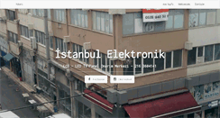 Desktop Screenshot of istanbulelektronik.com