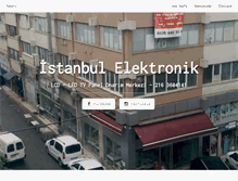 Tablet Screenshot of istanbulelektronik.com